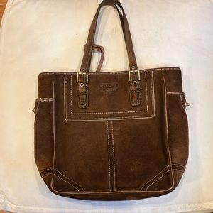 Coach Brown Leather tote Bag